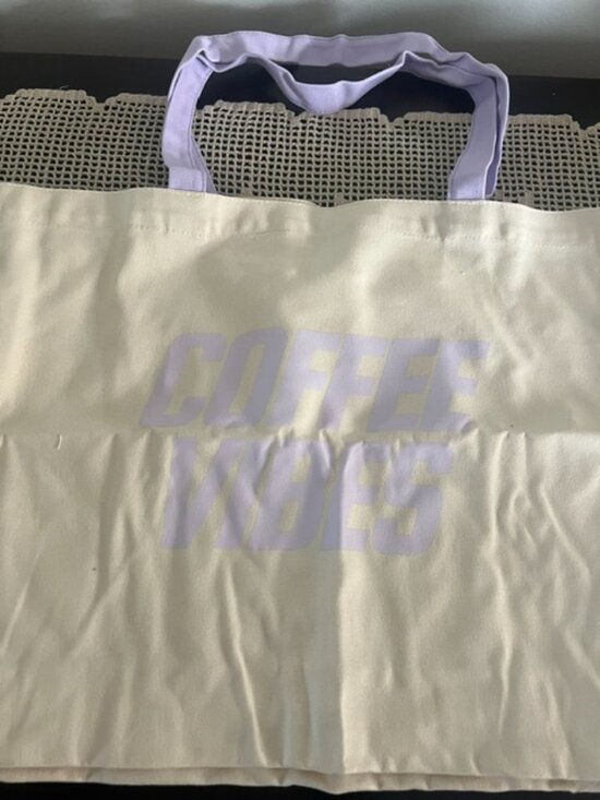 Nespresso Handbags - Nespresso Coffee Vibes Lavender Tote Canvas Bag